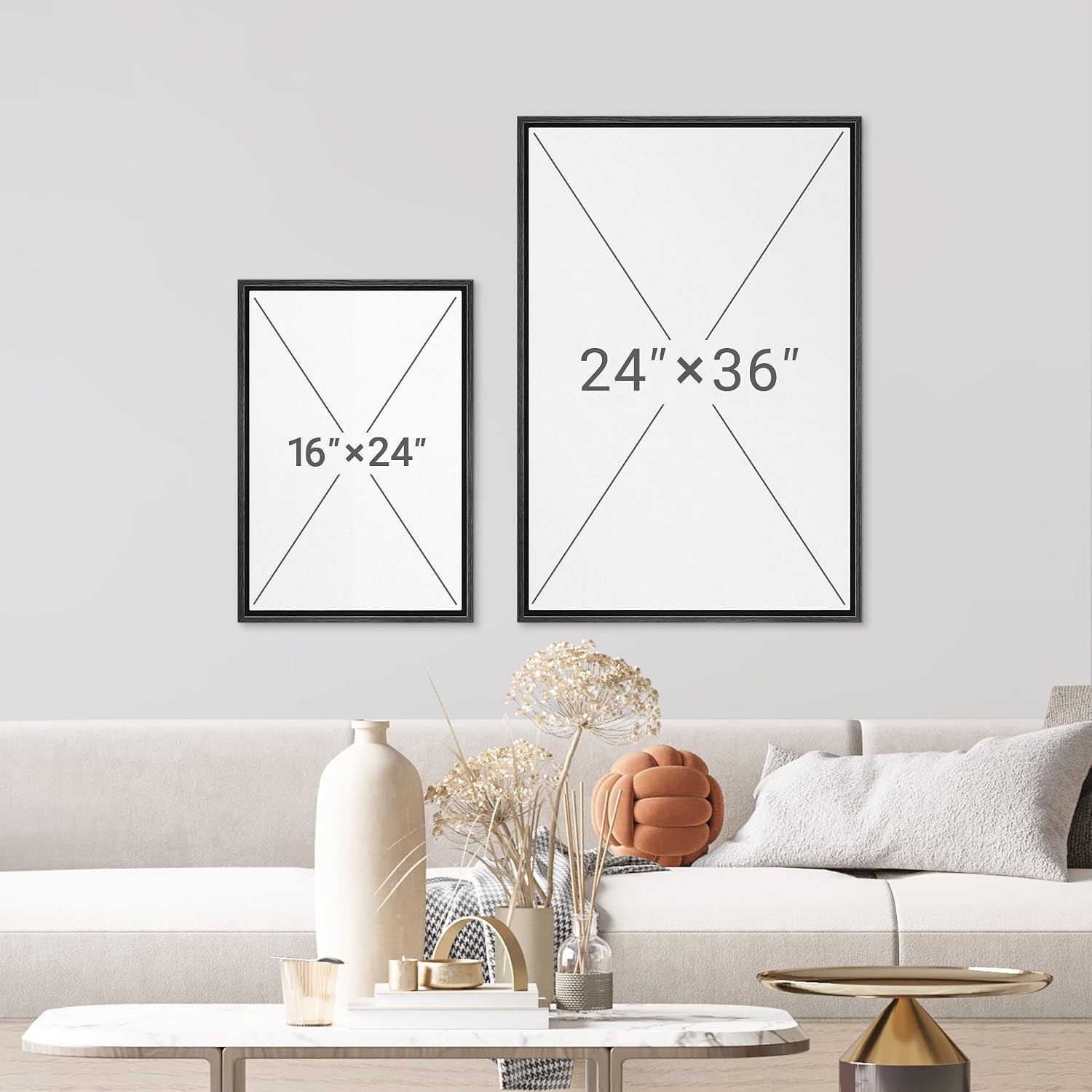 wall26 Framed Print Wall Art Set Blush Pink Rose Garden Botanical Decorative Minimal Relax/Zen for Living Room, Bedroom, Office - 16'x24'x3 BLACK