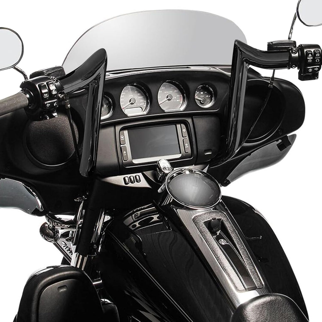 Mofun 14' Pre-wired Handlebars Ape Hangers 1 1/4' Compatible with Harley Bagger Touring Street Electra Glide Tri Glide Ultra Limited 2014-2023 Gloss Black