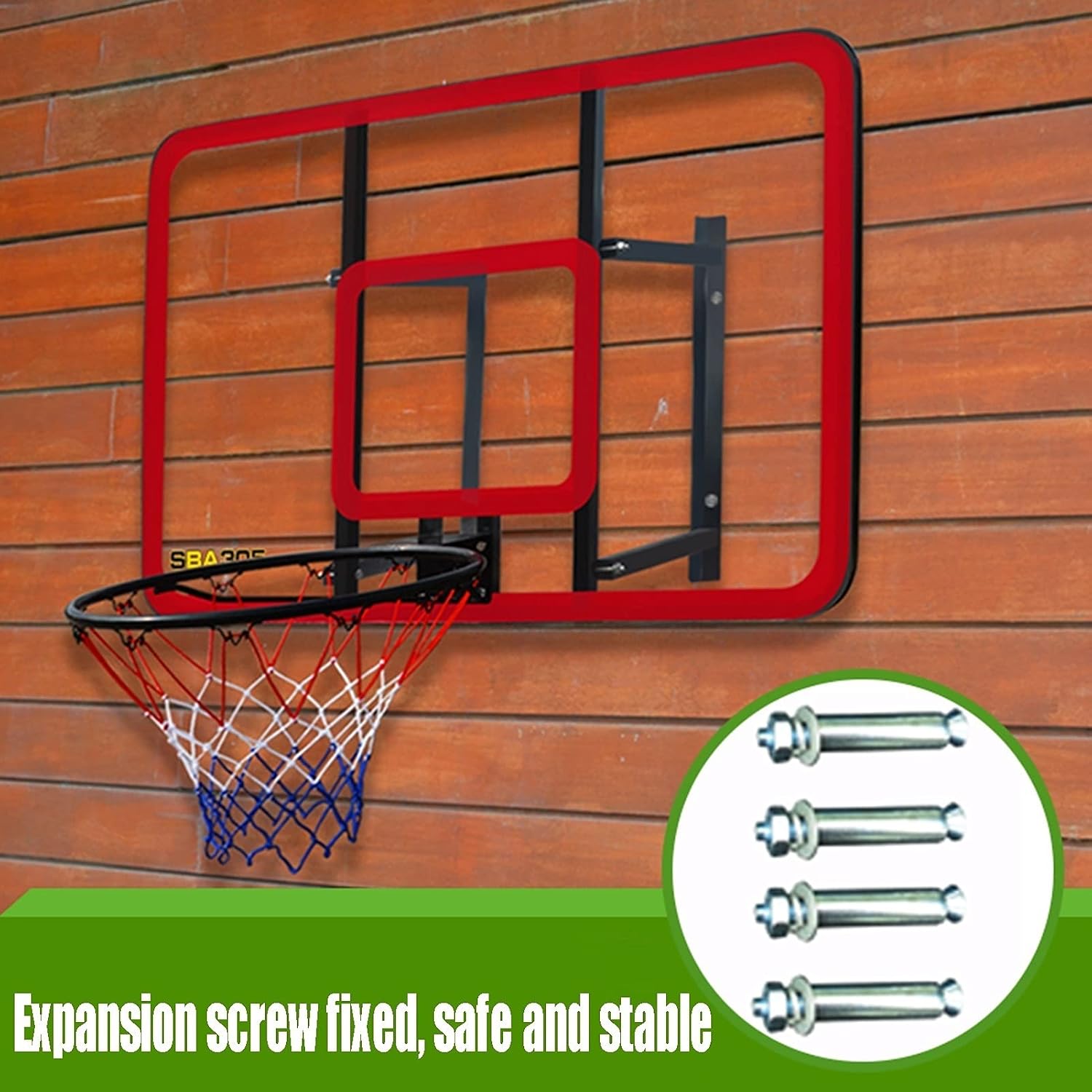 Wall-Mounted Basketball Hoop, Children and Teenagers Admit Outdoor Sports Training Basketball Hoop, with Steel Base