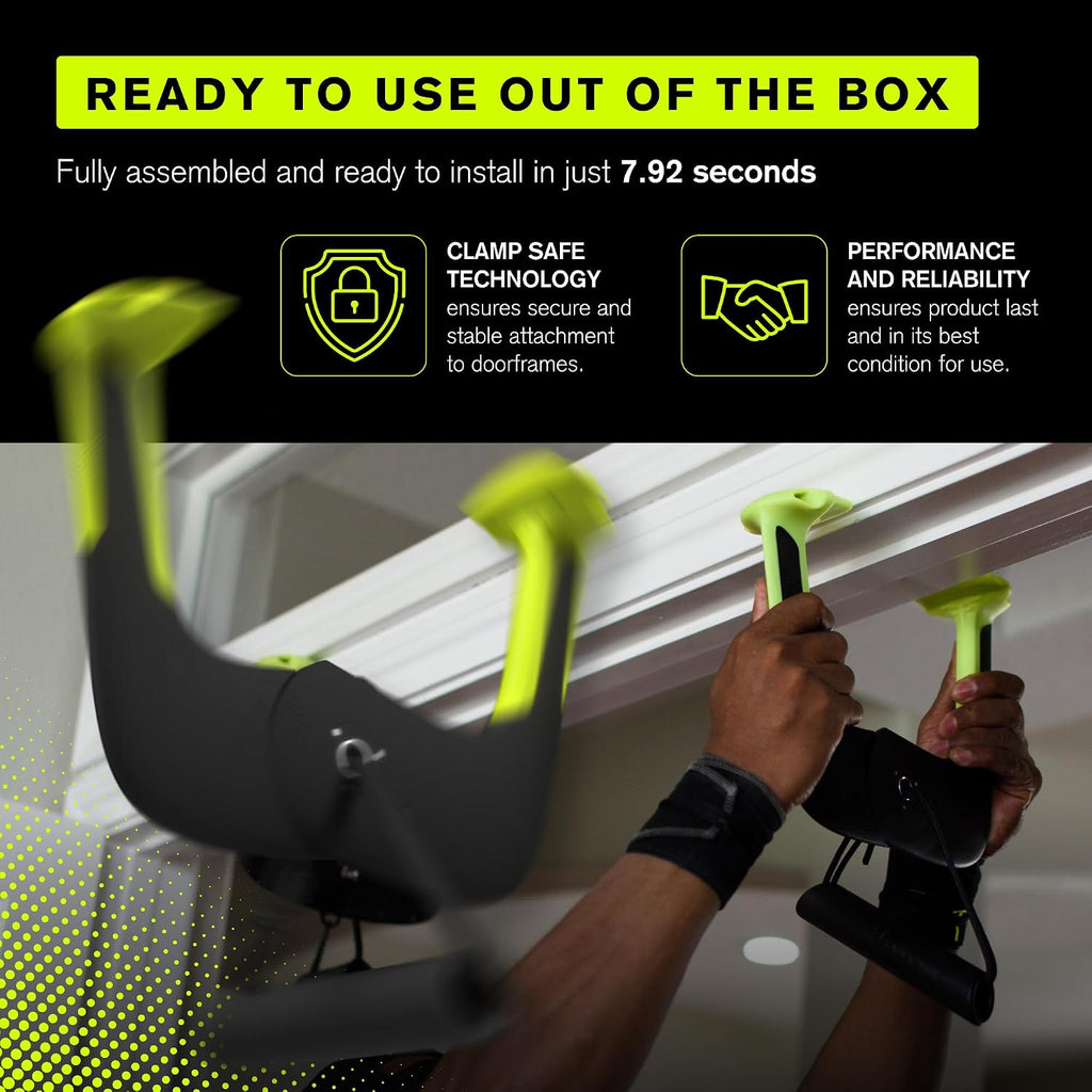 Duonamic Eleviia: Portable Doorway Pull-Up Bar – Lightweight, Travel-Ready, 250 lb Capacity