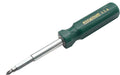 Eazypower 81649 12-Pack Green 8-in-1 Extruded Handle Screwdriver 4-5/8-10 Slotted; #1/#2 Phillips; T15/T20 Tee*Star; 1/4 and 5/16-inch Nut Setters