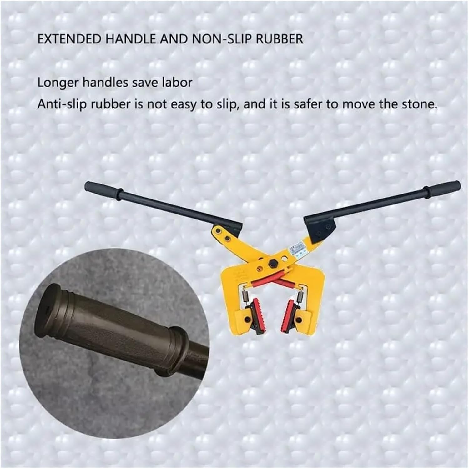 Lifting Clamps Granite Clamp Double Hand-Carried Stone Scissor Lifter Clamps Non-Slip Adjustable for Carrying of Marble,lifting clamps(6in 350kg)