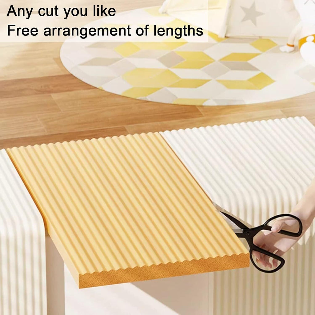 Garage Wall Protector，Self Adhesive Foam Sheets，Car Parking ProtectorSponges Edge Protector,Wall Corner Guard For Parking Garages, Anti-Collision Sponge Edging Warehouse Edge Protectors, 1cm Thick Cor