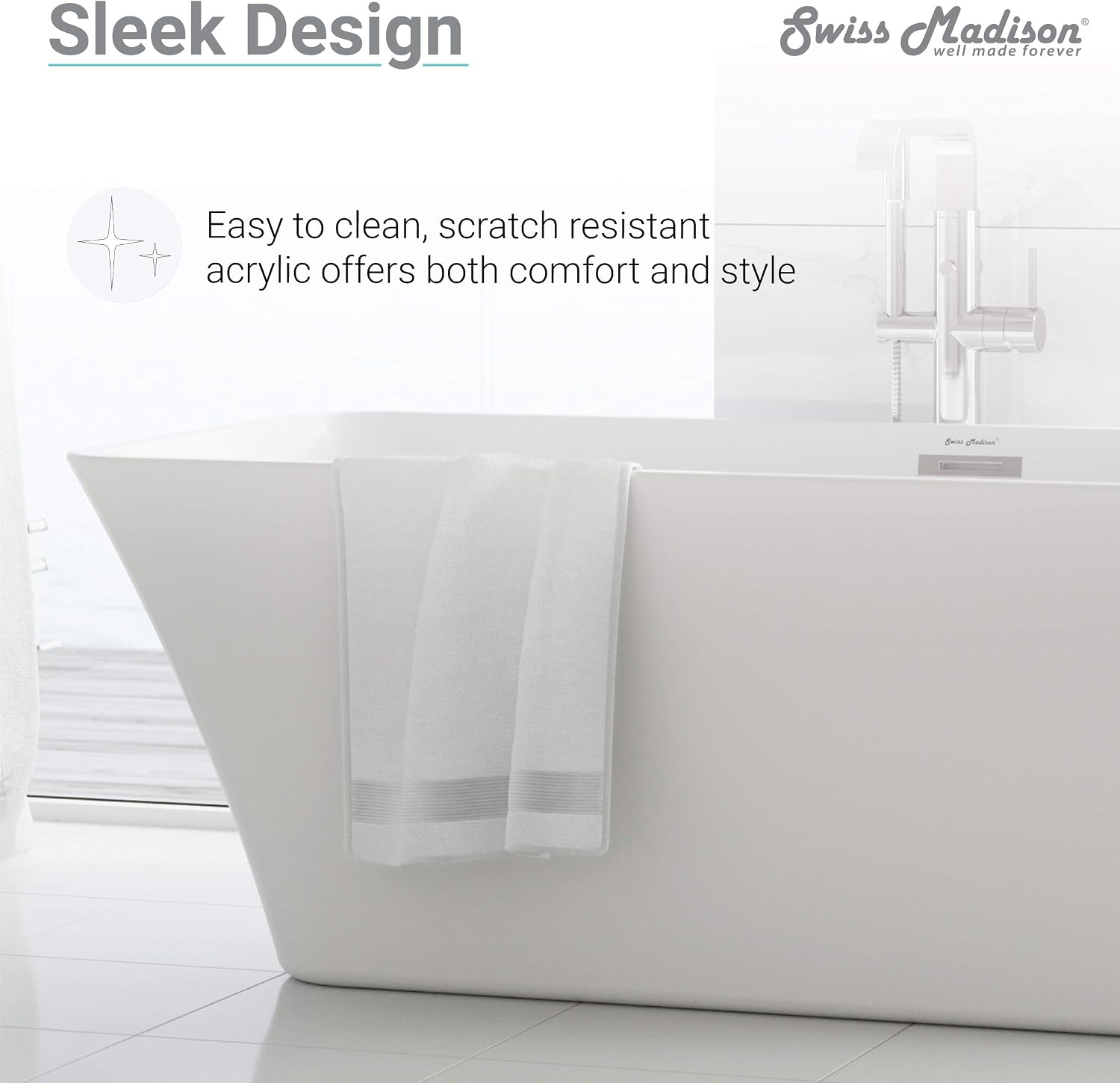 Swiss Madison SM-FB579 St Tropez 67' Rect. Bathtub