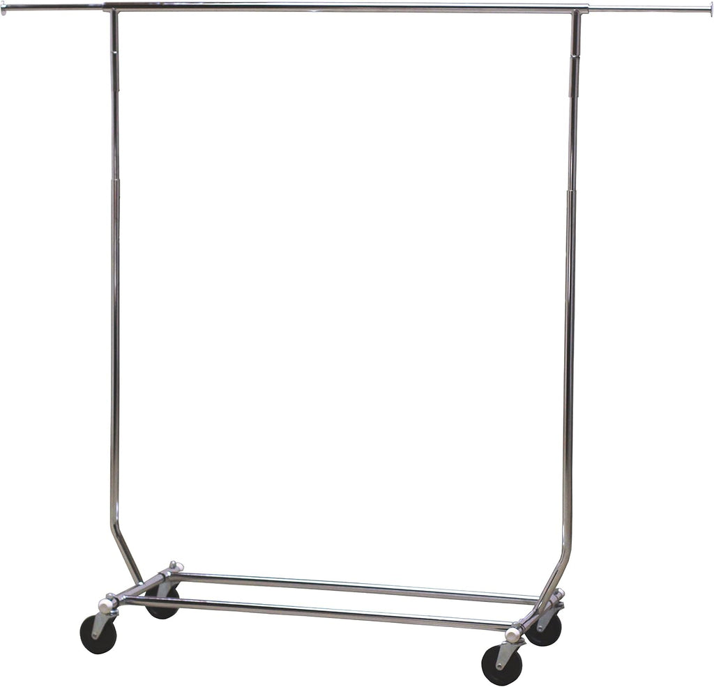 DecoBros Supreme Commercial Grade Clothing Garment Rack, Chrome