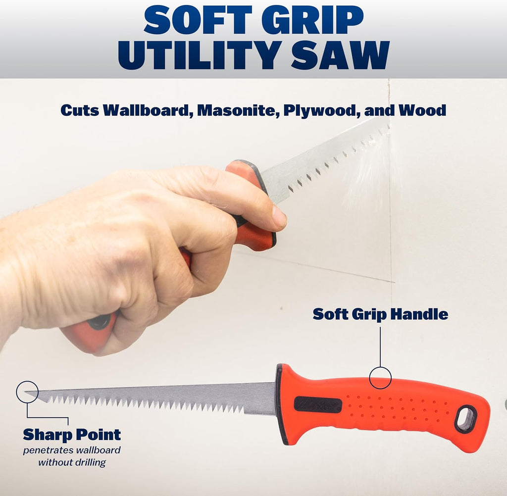 WAL-BOARD TOOLS Deluxe Drywall Finishing Tool Kit, Mud Pan, MultiTool, Taping Knife, Bucket Scoop, Saw, Mud Mixer, DTKFNSH2
