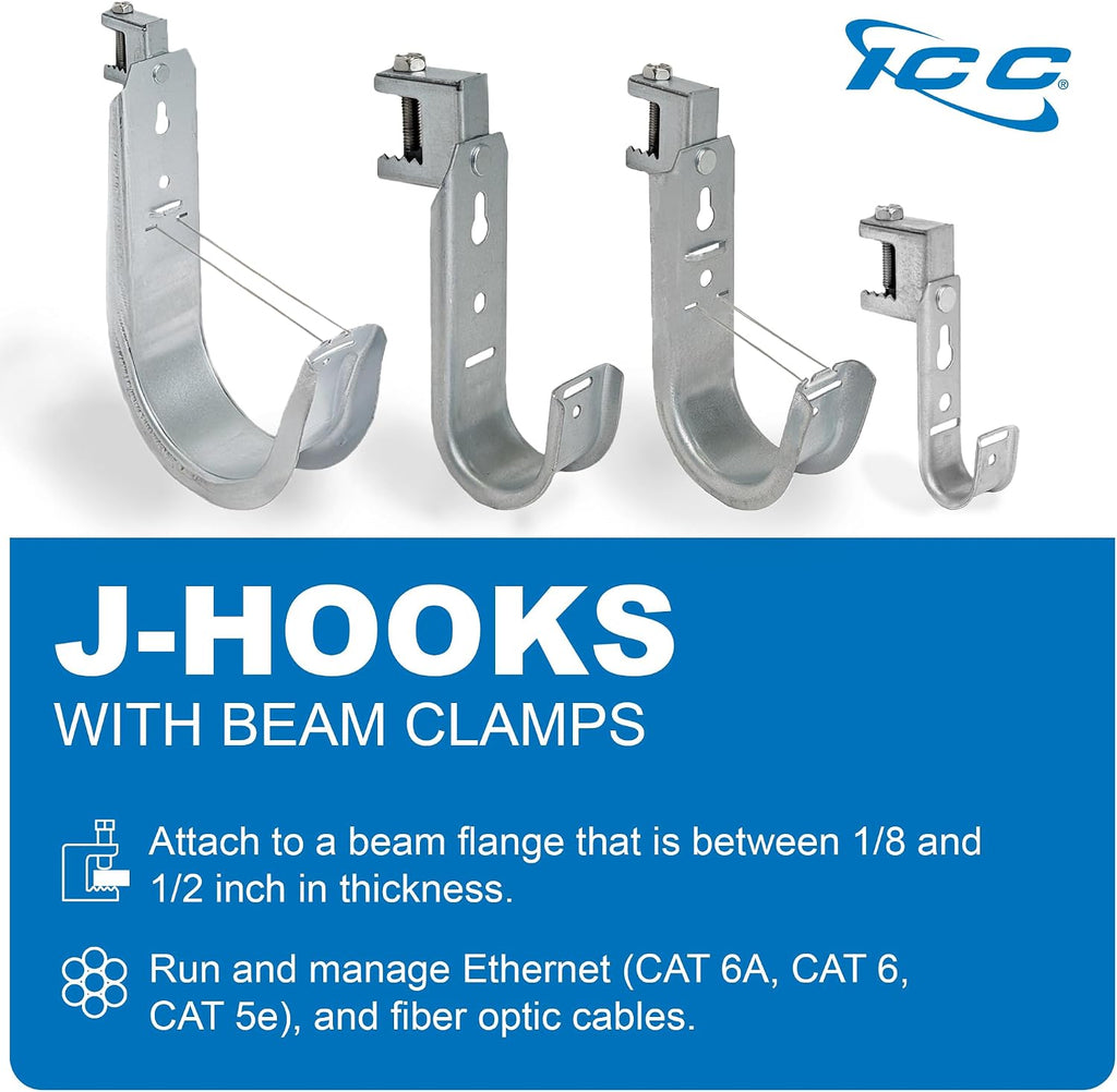 ICC J-Hook in 25 Pack (Beam Clamp, 4 in)