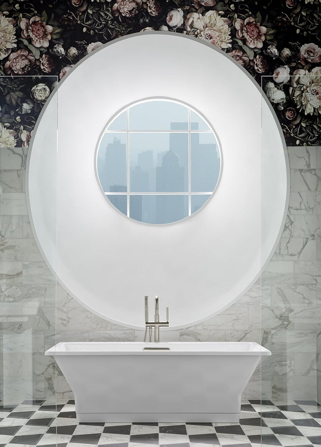 KOHLER K-894-F62-0 Reve Freestanding Bath with Brilliant Blanc Base, White, 67' x 36'