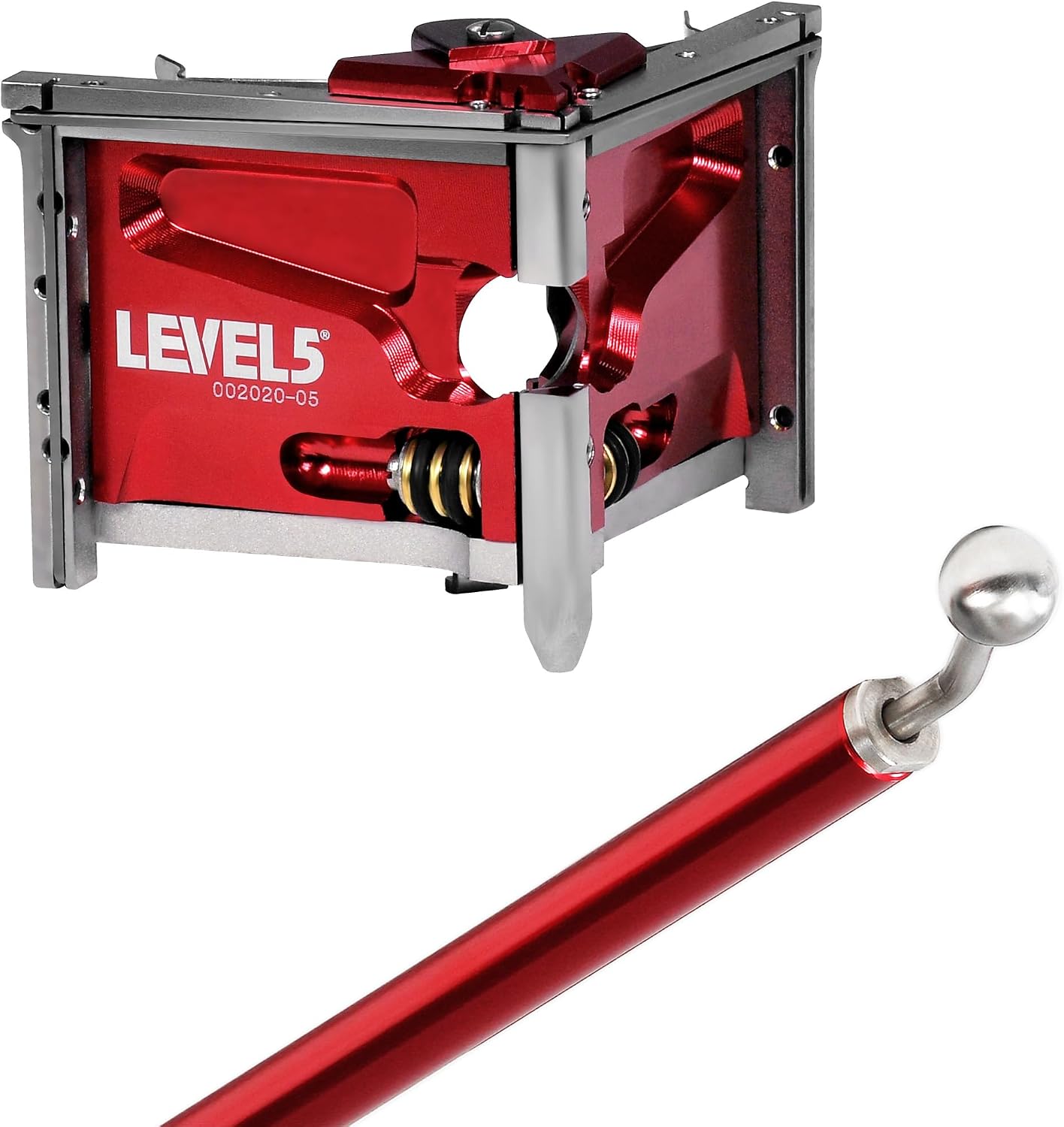 3-Inch Corner Finisher + Handle - LEVEL5 | Pro-Grade | Aluminum Finishing Tools | Drywall Sheetrock Mud Wallboard Plasterboard | 4-533