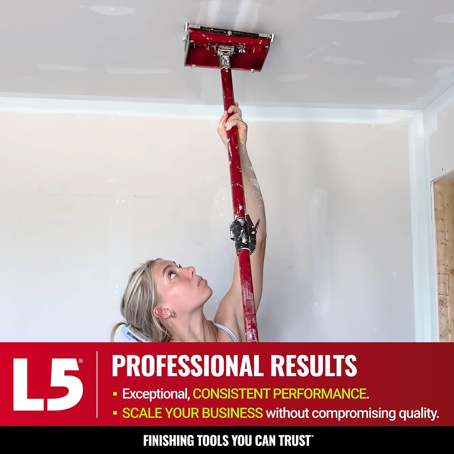Full Taping/Finishing Set, High Capacity Boxes + Ext. Handles - LEVEL5 | Auto Taper, 10'/12' MEGA Boxes, 3'/3.5' Angle Heads, 8' Corner Applicator, Corner Roller, Ext Handles, Pump, Gooseneck | 4-625