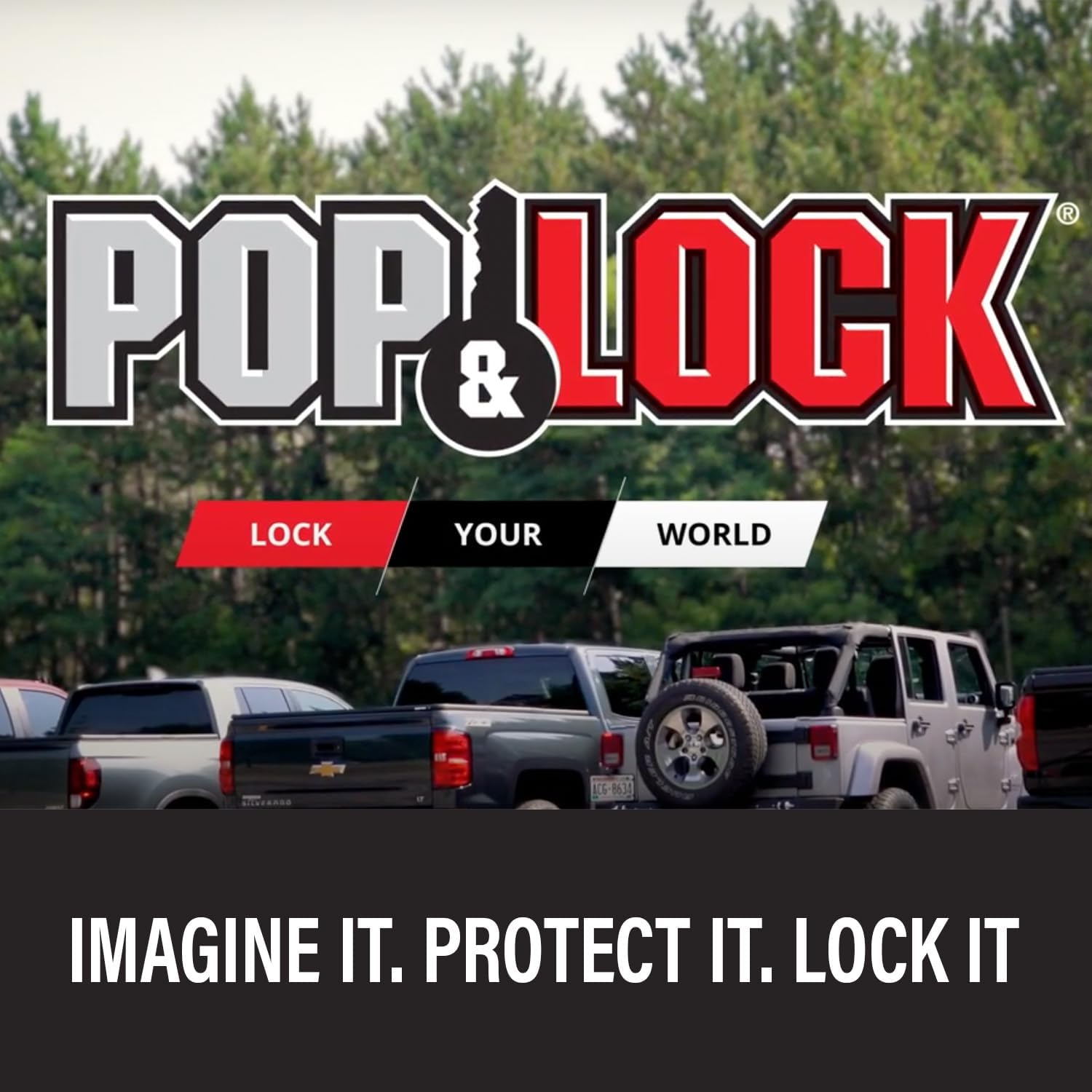 Pop & Lock PL5406 Pyrite Mica Manual Tailgate Lock with Bolt Codeable for Toyota Tacoma