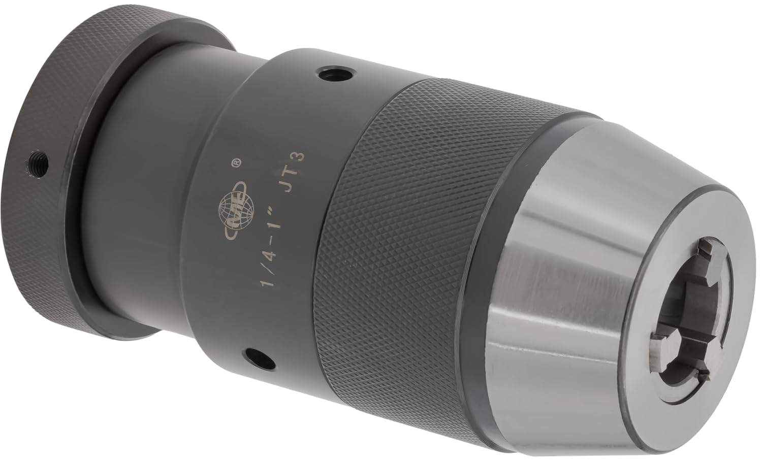 CME Keyless Drill Chuck, Jacobs Taper 3 Mount, 1/4' to 1 Capacity, for Drill Presses and Milling Machines