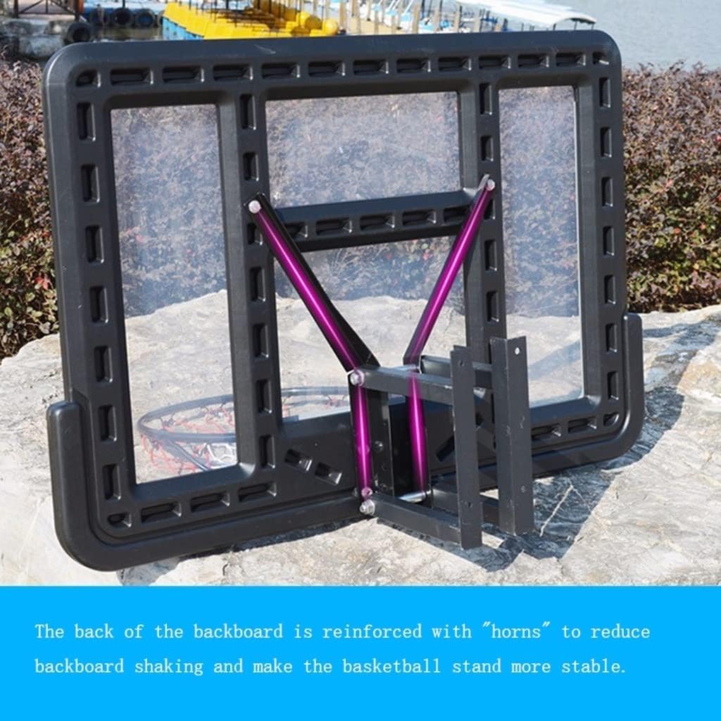 Wall-mountedBasketball+Rim Mini Basketball Hoop for Kids Adults Teens,Wall-Mounted Basketball Rim Easy to Install (43.3x29.6 Inches) Suitable for Indoor and Outdoor backboards