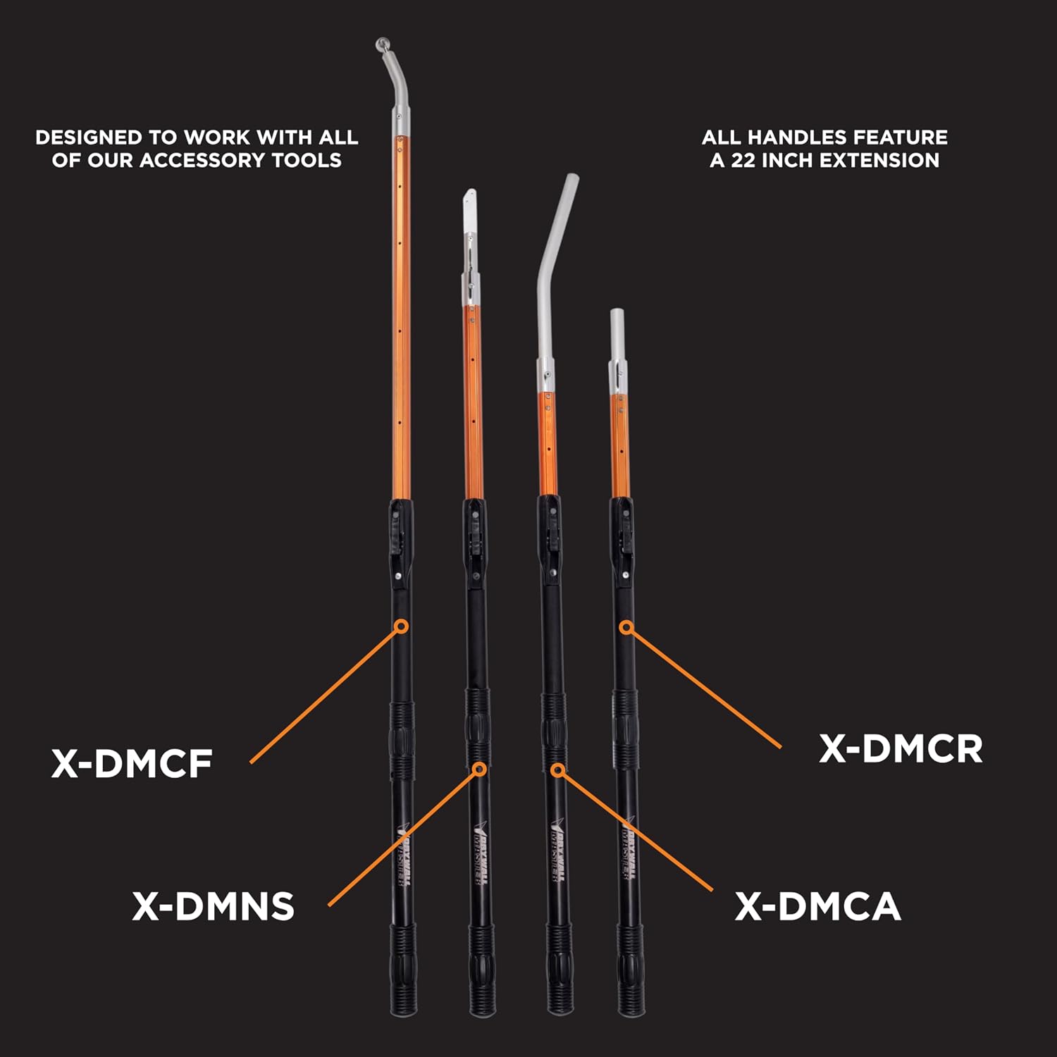 Hero Corner Applicator Extension Handle (3'-5') | Drywall Master – Adjustable Length for Precision Corner Finishing – Lightweight Durable – Chicago Family Owned