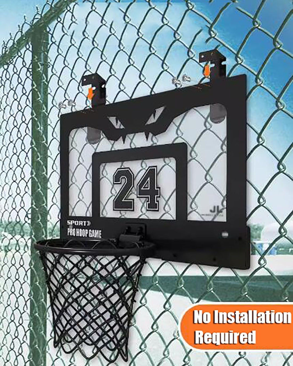 Indoor Basketball Hoop, Mini Basketball Hoop for Door and Wall of Bedroom and Office, Kids Basketball Hoop and Stand, Gift for Kids Teens and Adult,Yellow