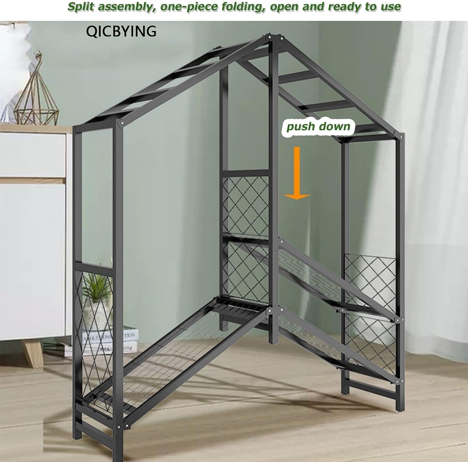 Foldable Portable Closet Wardrobe Rack - Portable Closet with Cover, Foldable Wardrobe Garment Rack with 3/4 Hanging Rods and 1 Storage Shelves, Load 1500lbs (Color : B, Size : L128cm)