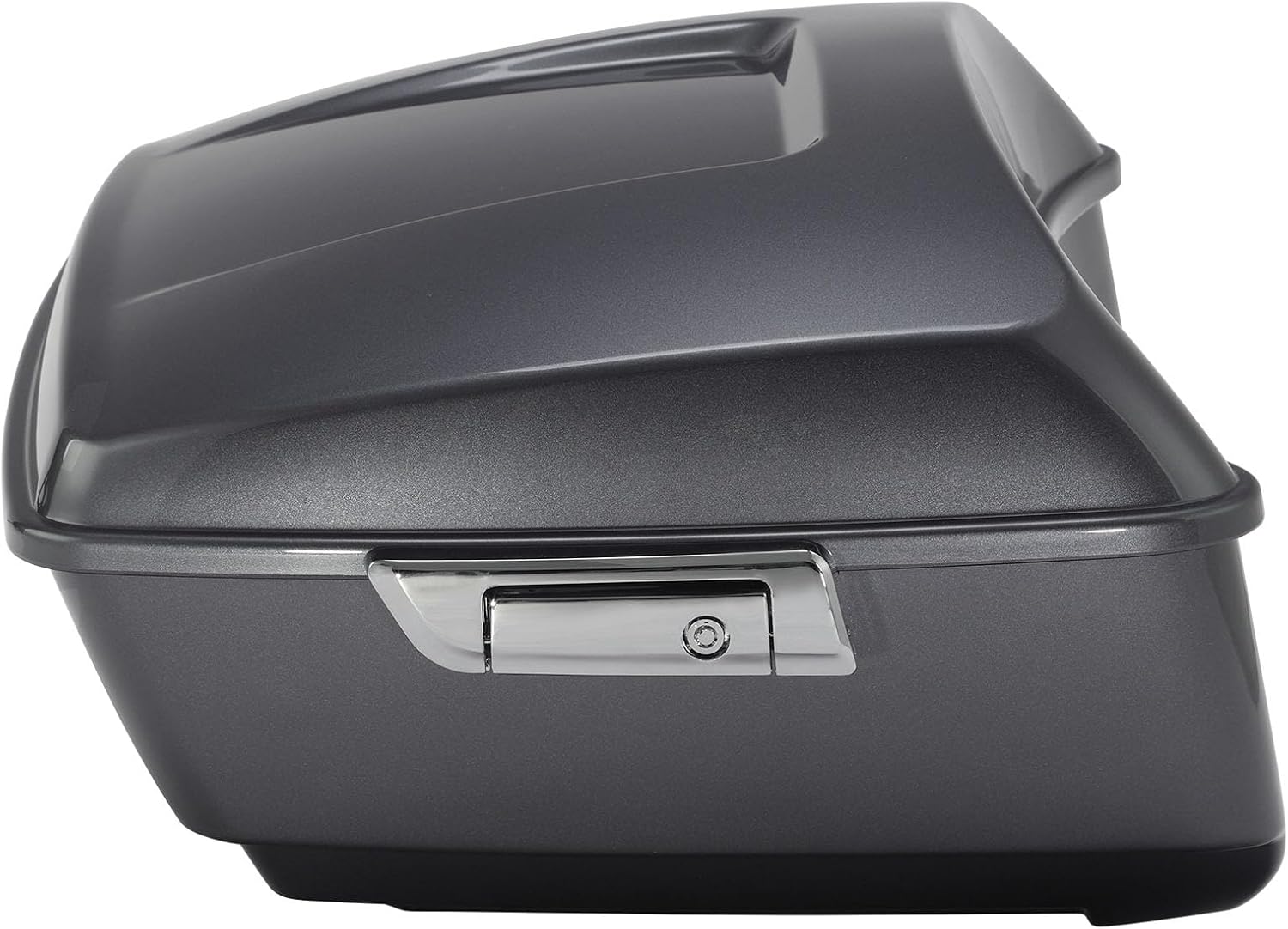 TCMT King Motorcycle Trunk Fit for Harley Touring 2014-2025 CVO Road King Road Glide Street Glide Electra Glide Ultra Limited Pack Gauntlet Gray Metallic