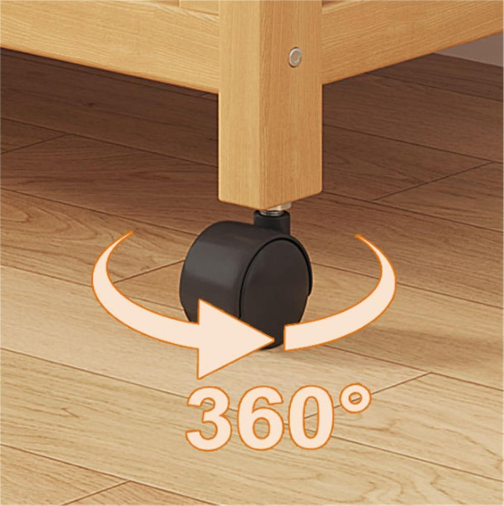 Wardrobe Closet Rolling Garment Rack Shelving Clothes Rack Coat Rack with Wheels Functional Shelf Closet Storage Portable(Black,160x98x34cm)