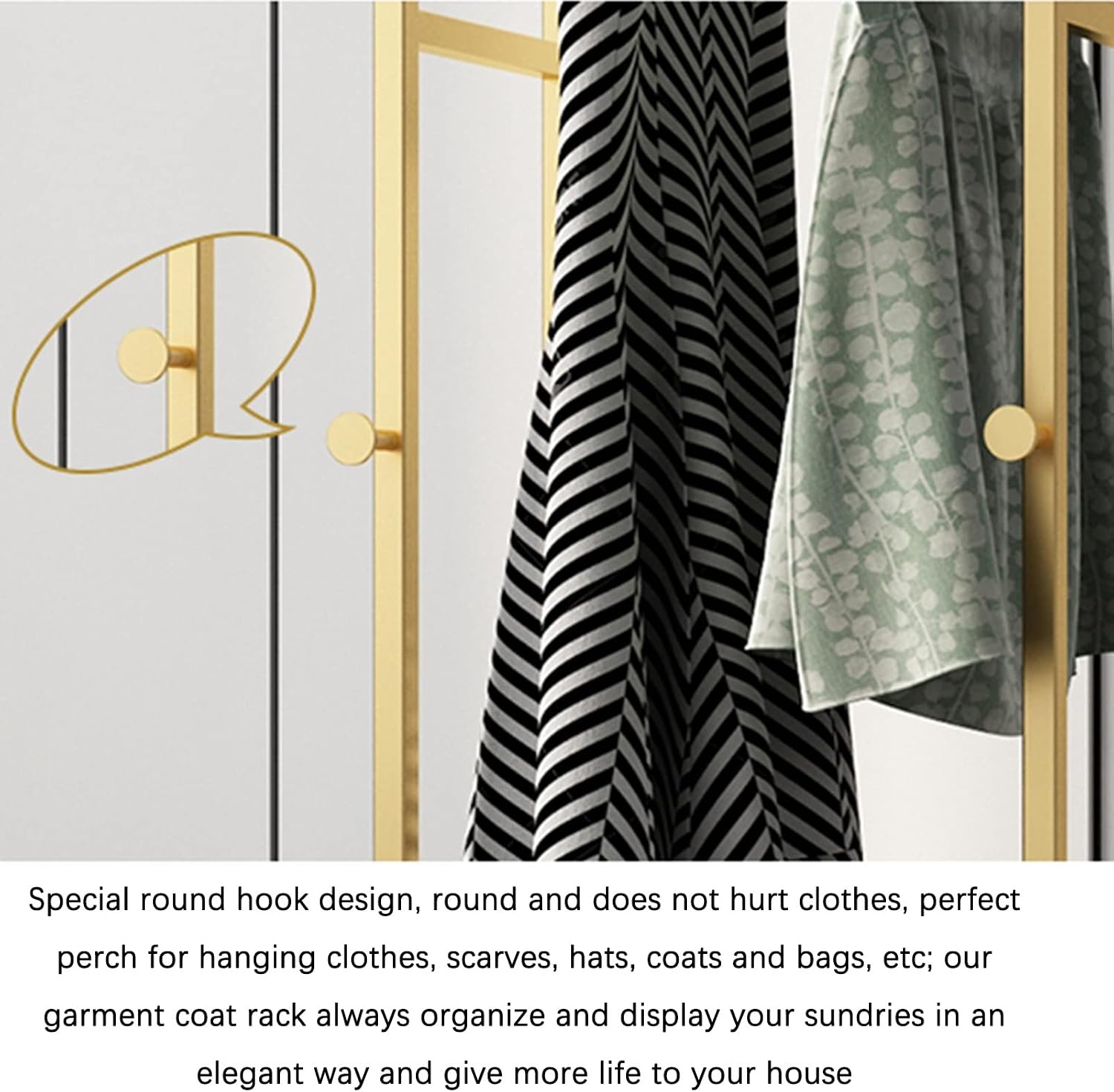 Coat Rack Stand Clothes Rack Stand, Portable Garment Rack, Stable Metal Frame Furniture, Shoe Hat Umbrella Book Storage, Ideal for Bedroom Hall Entry(Black-47x27x175CM