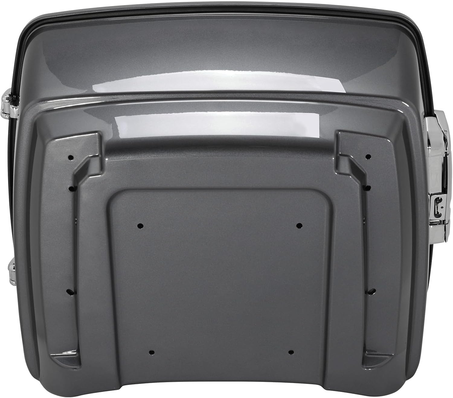 TCMT King Motorcycle Trunk Fit for Harley Touring 2014-2025 CVO Road King Road Glide Street Glide Electra Glide Ultra Limited Pack Gauntlet Gray Metallic