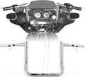 1 1/2 Inch Street Glide Handlebar 12' Rise Meathook Bar 1.5' Fat 1' Clamp Ape Hangers for Harley 2023-later CVO Street Glide FLHXSE & 2024 2025 2026 FLHX Models, Chrome