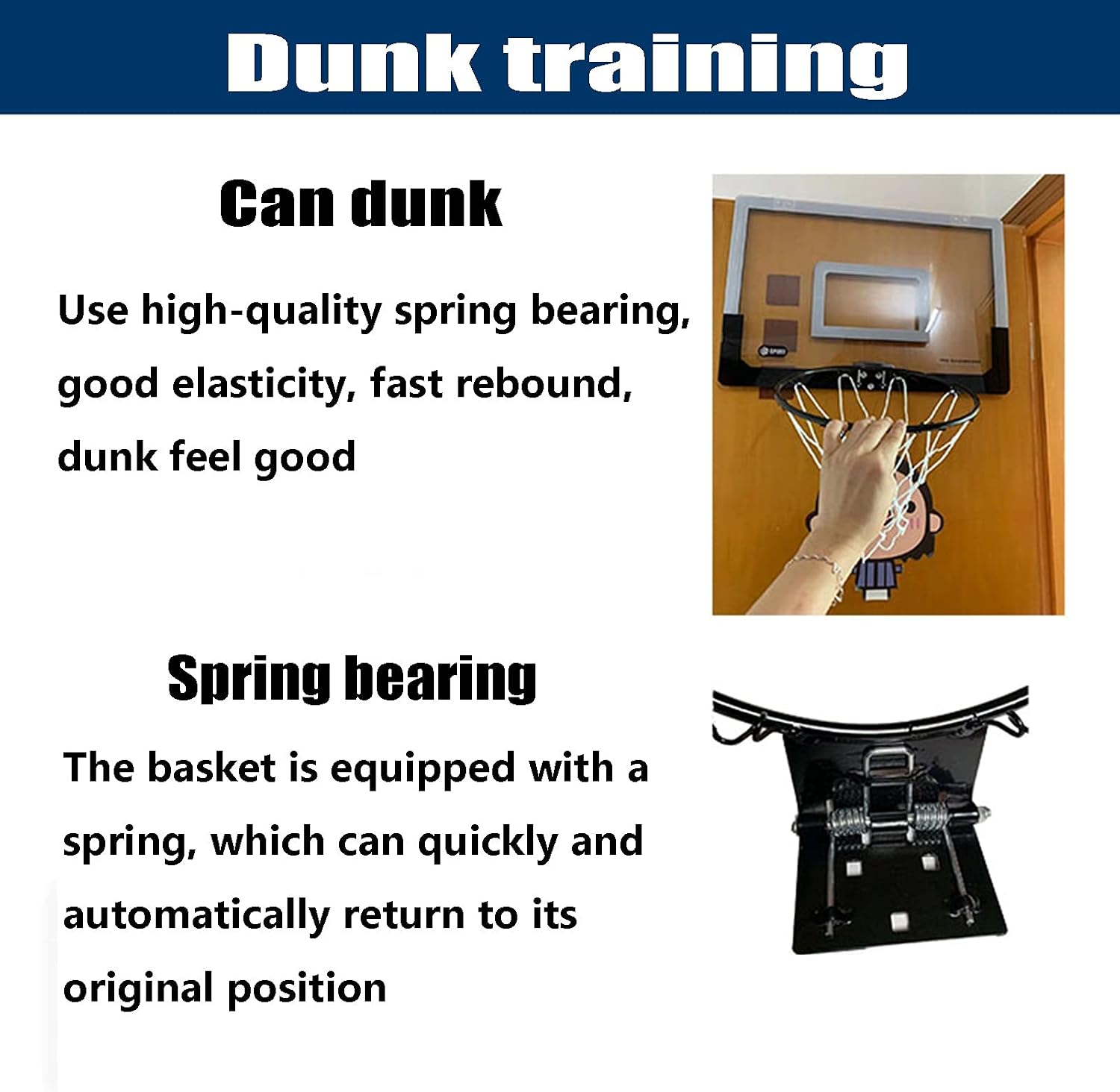 Basketball Hoop Portable Mini Basketball Stand for Children and Adults, Home Office Bedroom Indoor and Outdoor Basketball Hoop, for Door Frames and Walls (Size : 59x40.5cm)