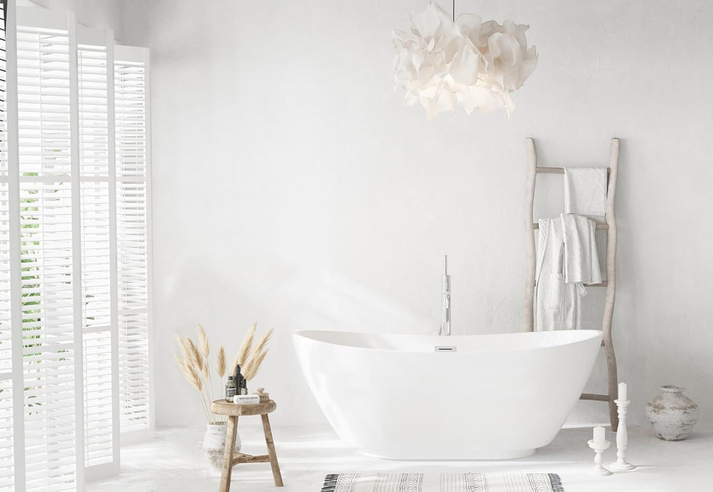 67' Bathtub, Iron and Nylon and Fiberglass, White