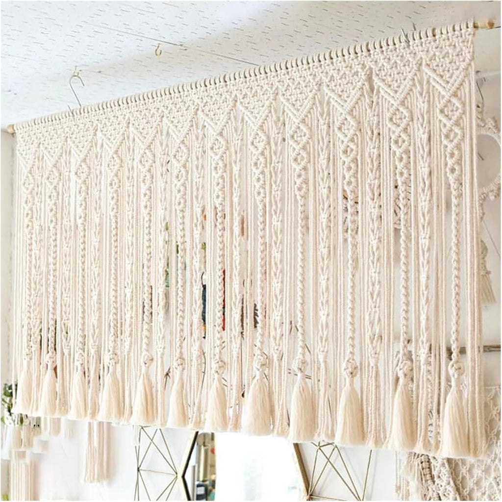 Macrame Wall Hanging Macrame Wall Hanging Cotton Handmade Woven Tapestry Crochet Woven Wall Art, for Bedroom Living Room