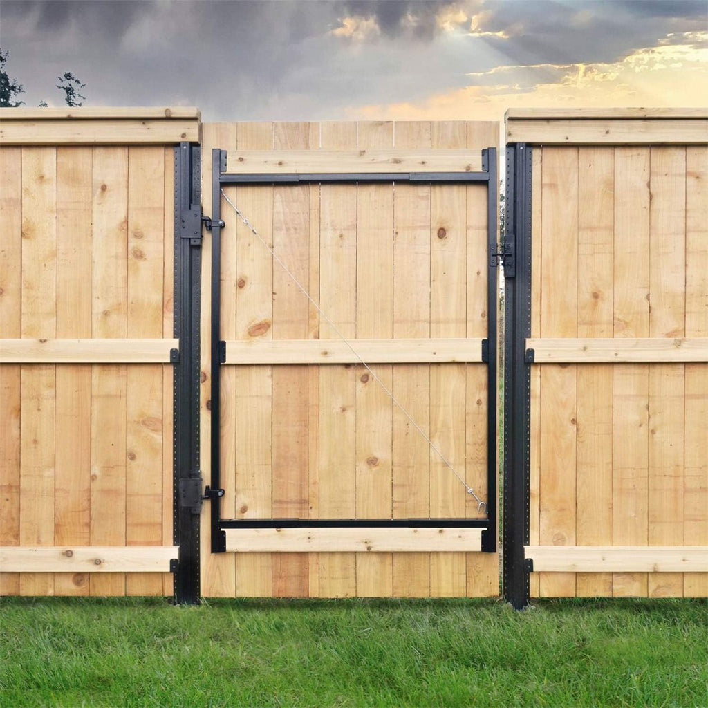Adjust-A-Gate Steel Frame Anti Sag Adjustable Gate Building Kit with Patented Truss Cable System and Telescoping Bars, 3 Pack