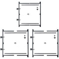 Adjust-A-Gate Steel Frame Anti Sag Adjustable, 60 inches to 96 inches, 2 Pack, with Gate Building Kit, 36 inches to 60 inches