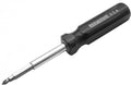 Eazypower 81647 12-Pack Black 8-in-1 Extruded Handle Screwdriver 4-5/8-10 Slotted; #1/#2 Phillips; T15/T20 Tee*Star; 1/4 and 5/16-inch Nut Setters