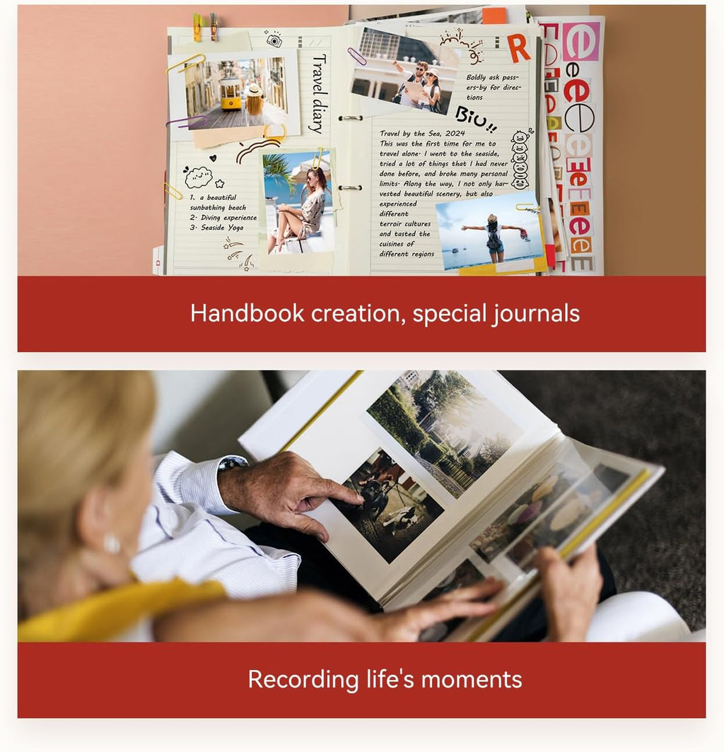 HPRT MT53 Mini Photo Printer with 50 Sheets Adhesive Paper, 2x3 Instant Portable Color Printer, Compatible with iOS & Android, Bluetooth Small Printer for Smartphones & iPhone