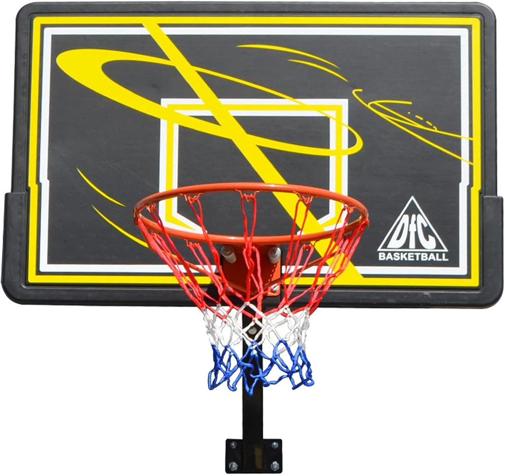 Wall-Mounted Basketball Hoop, Indoor and Outdoor Basketball Stand with Single Arm Support Frame