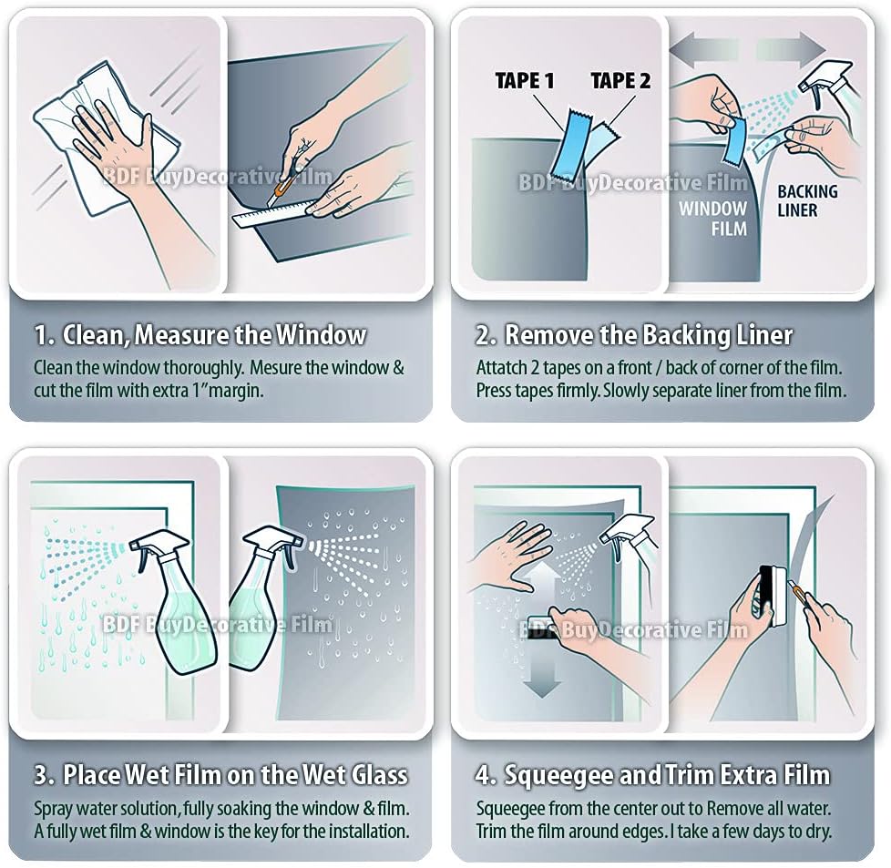 BDF MTWH Window Film Matte White Privacy (36in X 48ft)