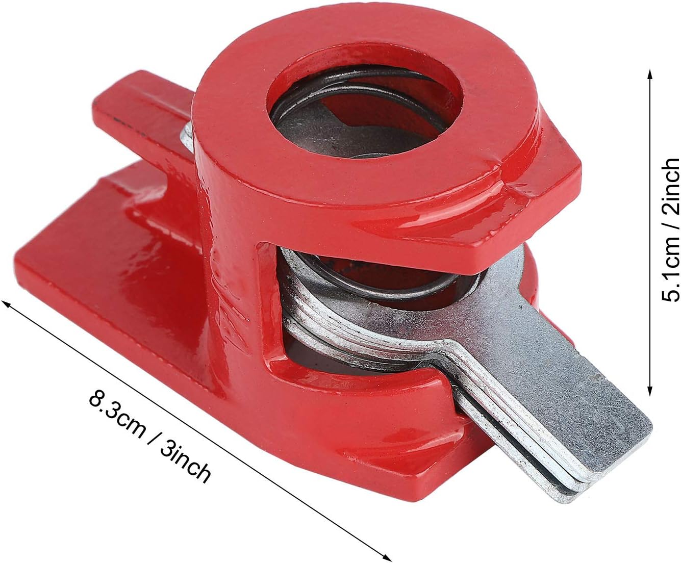 4 Pack 3/4 Wood Gluing Pipe Clamp Set, Quick Release Heavy Duty Wide Base Iron Wood Metal Clamp Set Heavy Duty Bar Clamps Woodworking Workbench Clamp Tool for Woodworking Projects