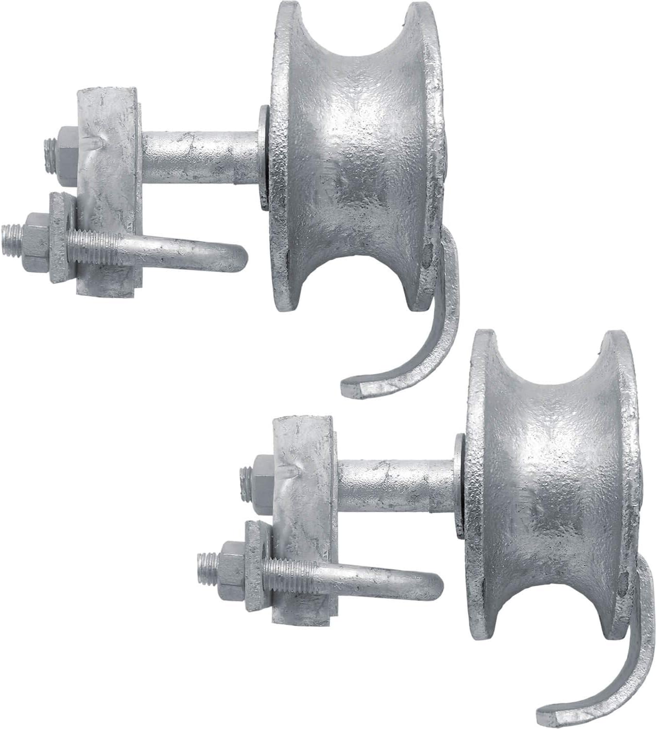 Jake Sales Chain Link Rolling GATE Track Wheel Roller: to 2' Gate Frame & 1-5/8' Track Pipe Qty. 2