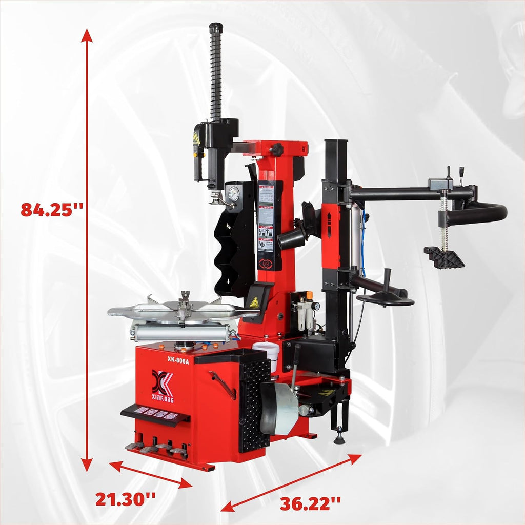 XK-806A Tire Changer Machine Tilt Back Column 2.0 Horsepower 10-28 Inches with 12 Month Parts Replacement
