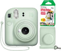 Fujifilm Instax Mini 12 Instant Camera + Minimate Custom Case + Fuji Instax Film 20 Sheets Twin Pack (Mint Green)