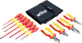 Wiha 32986 Insulated Industrial Pliers/Drivers Set in Roll Out Pouch, 11-Piece