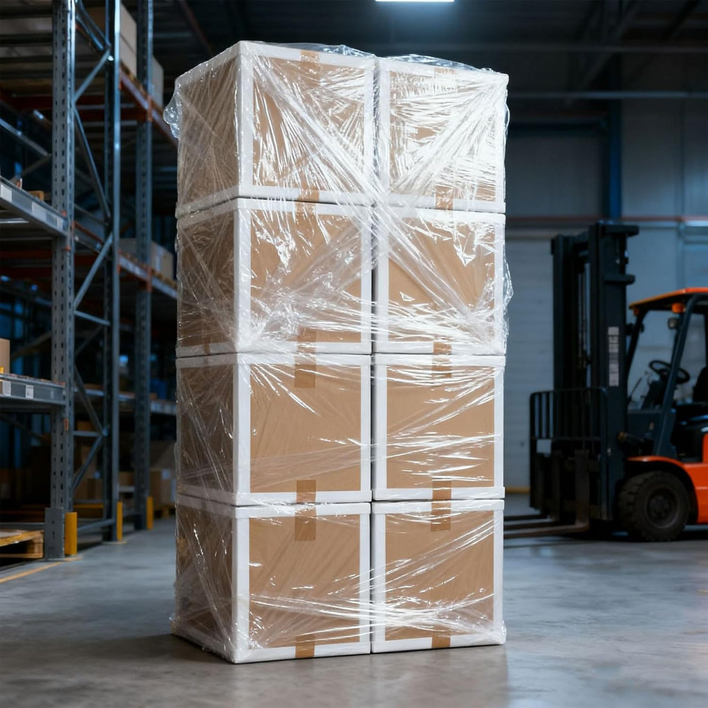 Cardboard Edge Protector 2' X 2' X 48', Pack of 100 – Cardboard Corner Protectors for Shipping White V-Board Pallet Corner Protectors