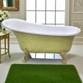 59' Edeyeu Freestanding Bathtub - Solid Surface Soaking Tub With Clawfoot Design, Luxury Free Standing Bathtub for Spa Bathroom, Extra Deep Soaker for Villa & Hotel, A