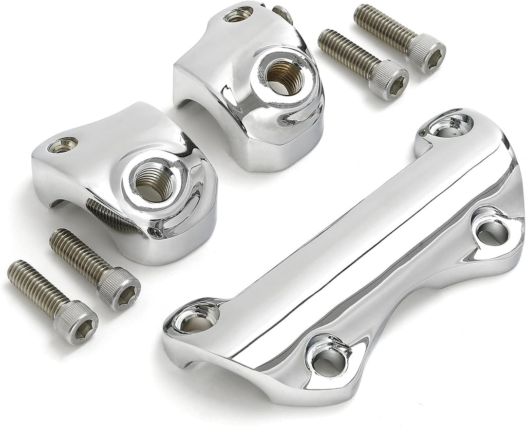 TCT-MOTORPARTS 12' Rise Ape Hangers Bars 1-1/4' Handlebars Fit for Harley Touring Electra Street Glide, Ultra Limited and Tri Glide models, Dressers, Baggers