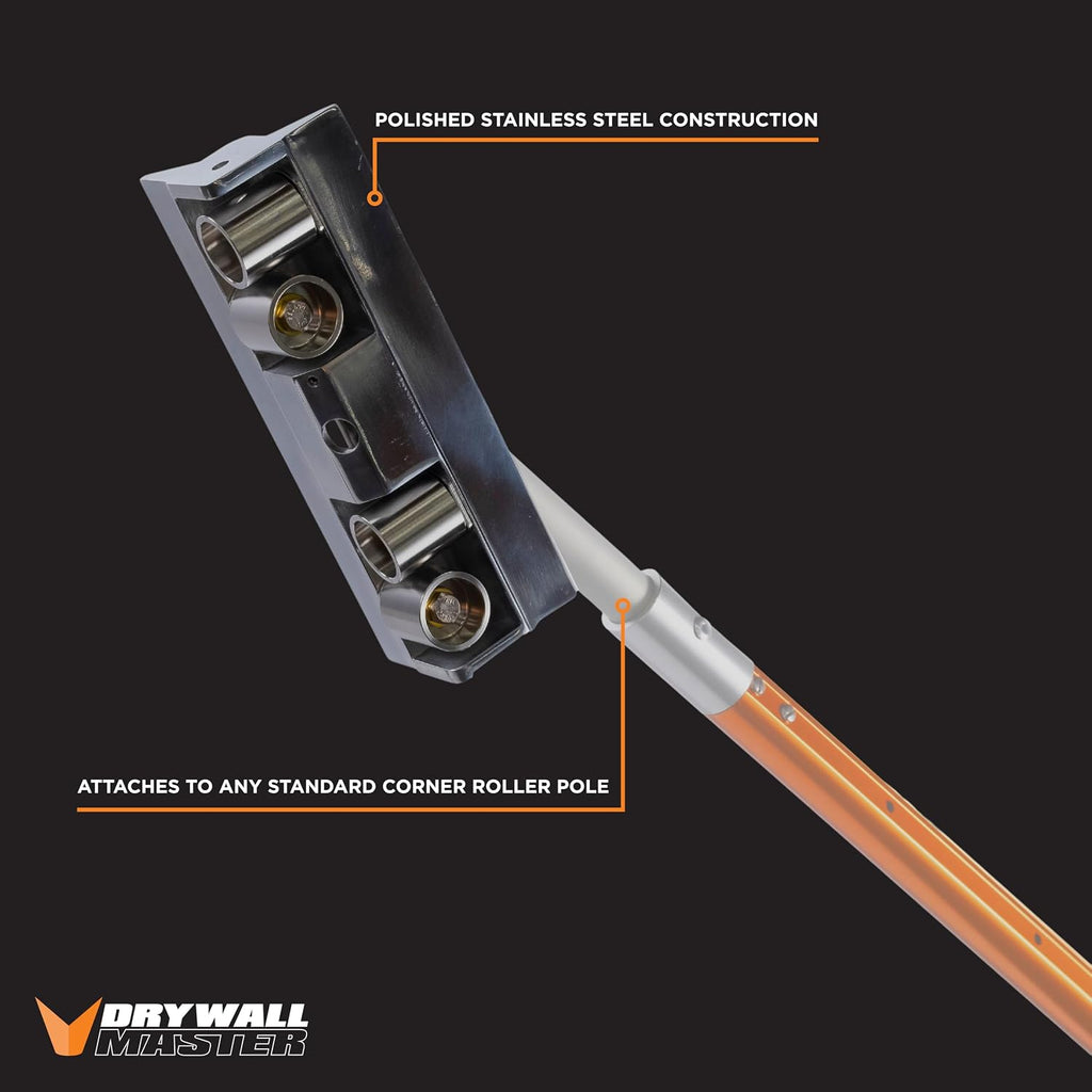 Corner Roller Head | Drywall Master – Stainless Steel Wheels – Precision Inside Corner Rolling – Durable Pro Tool – Chicago Family Owned