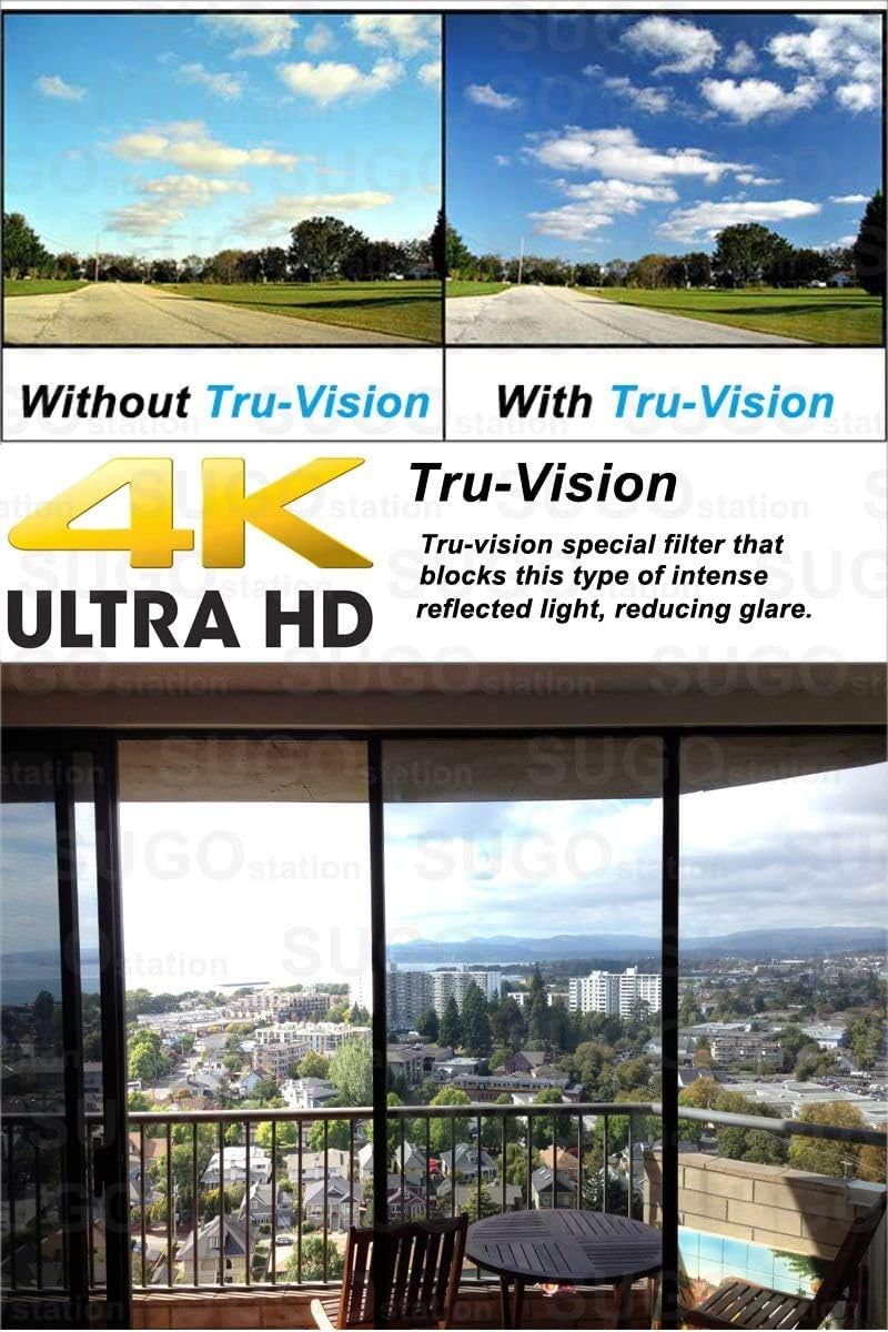 Sugo 3FT x 100FT Premium One Way Mirror Privacy Reflection Window Tint Film Energy Saver 35% VLT