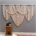 Macrame Wall Hanging Large Macrame Wall Hanging, Hand Woven Wall Tapestry Macrame Wall Decor, for Bedroom Living Room Office Studies(Off White,43.3inx39.37in)