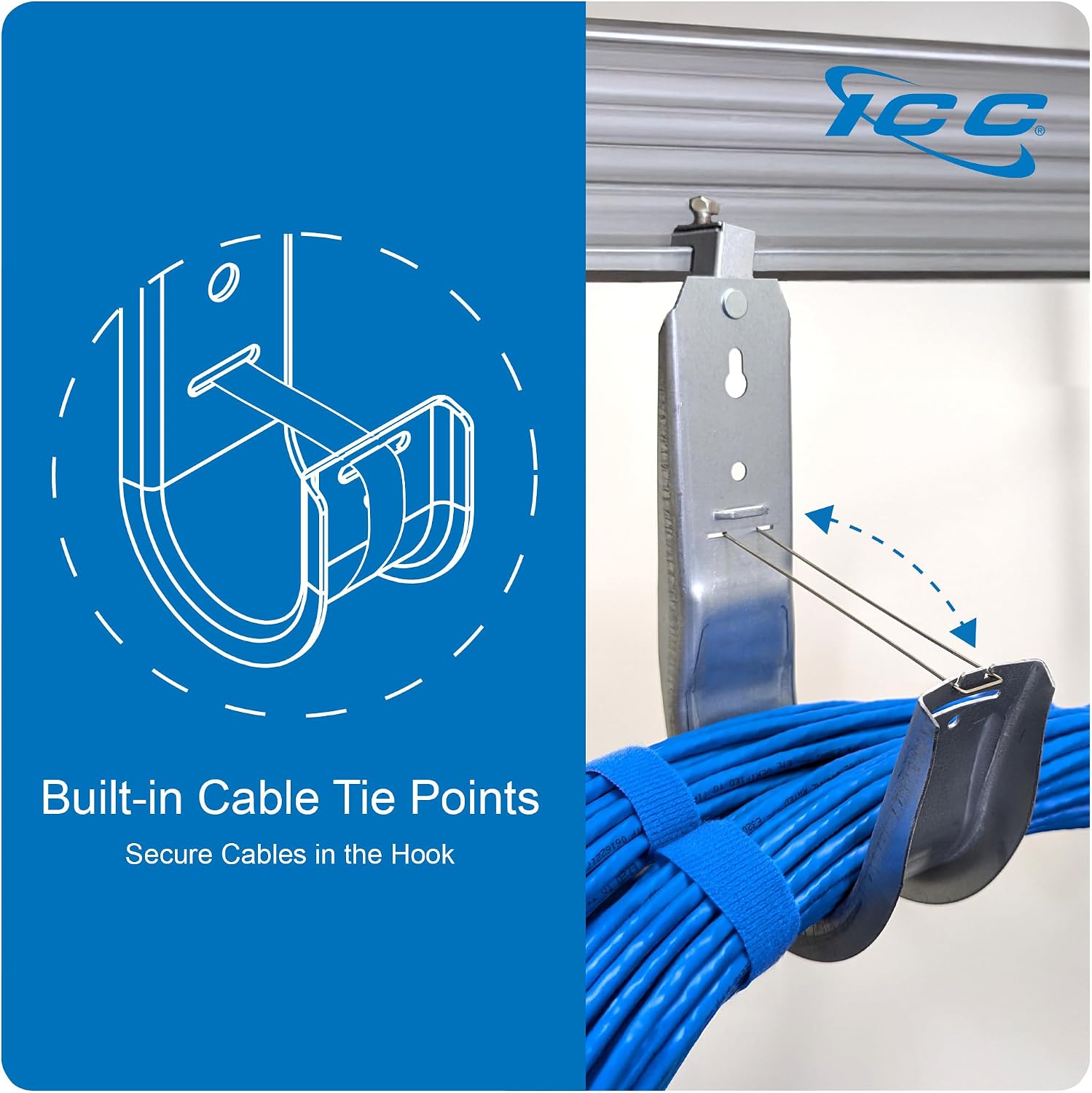 ICC J-Hook in 25 Pack (Beam Clamp, 4 in)