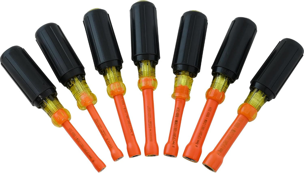 Insulated 7 Piece Metric Nut Driver Set, Made in USA