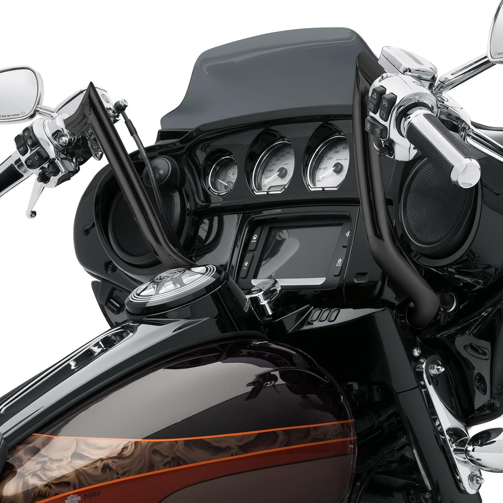 Mofun 14' Pre-wired Handlebars Ape Hangers 1 1/4' Compatible with Harley Bagger Touring Street Electra Glide Tri Glide Ultra Limited 2014-2023 Gloss Black