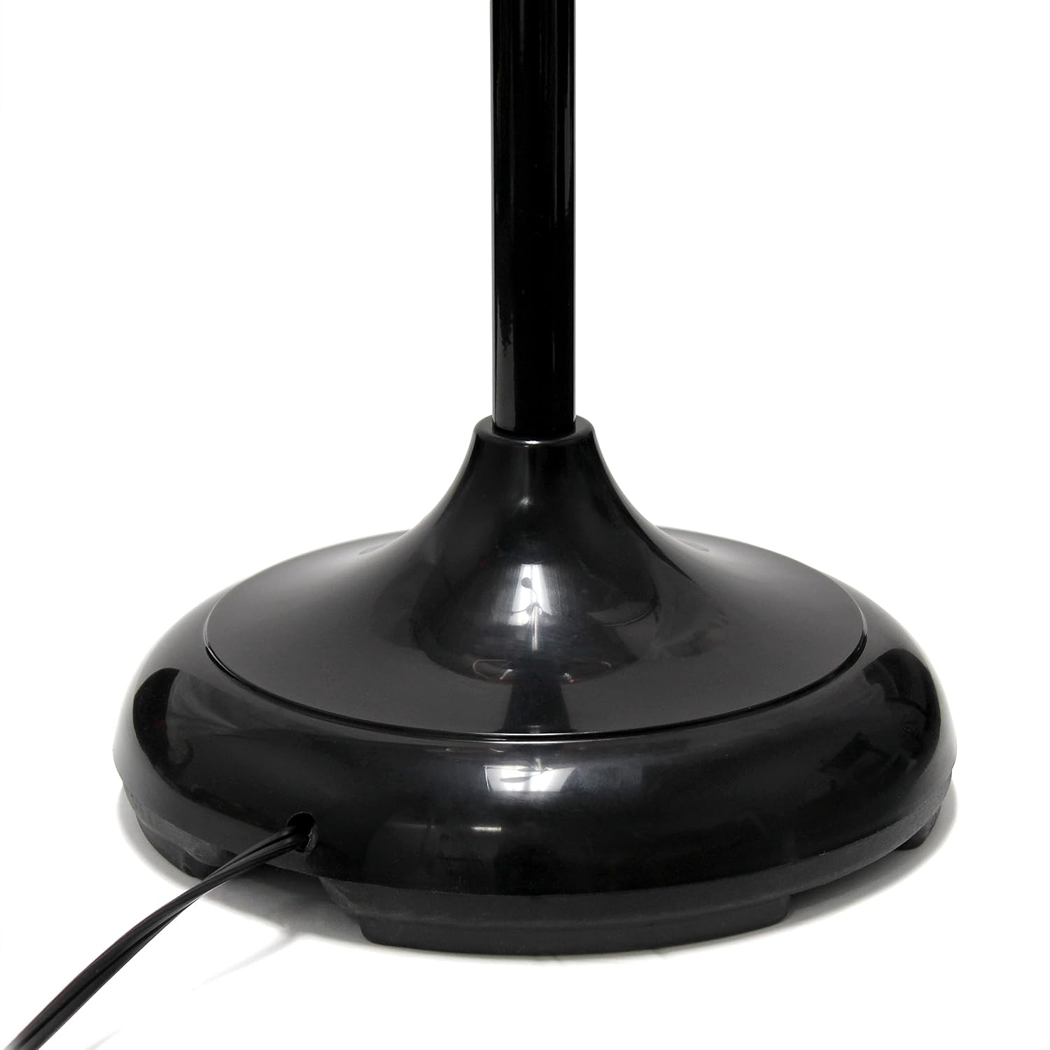 Simple Designs LF2006-BAW 67' Contemporary Multi Head Medusa 5 Light Adjustable Gooseneck Black Floor Lamp with White Shades for Kids Bedroom Playroom Living Room Office (Pack of 2)