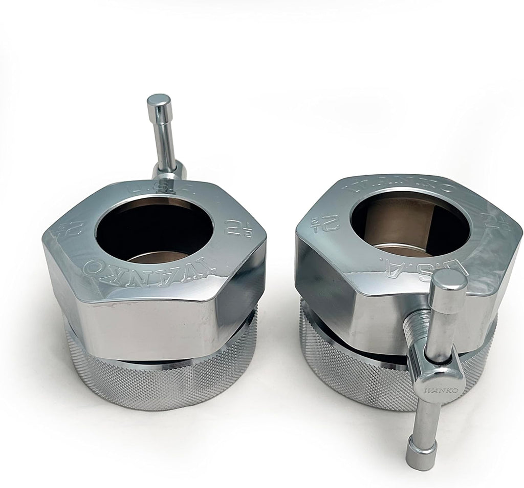 IVANKO COCX-2.5KG Olympic Weightlifting/Powerlifting Collars, Chrome, Machined Steel, 50mm